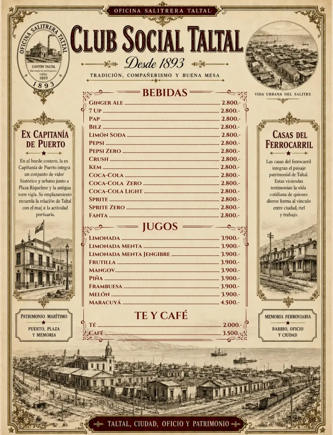 Bebidas, jugos, té y café
